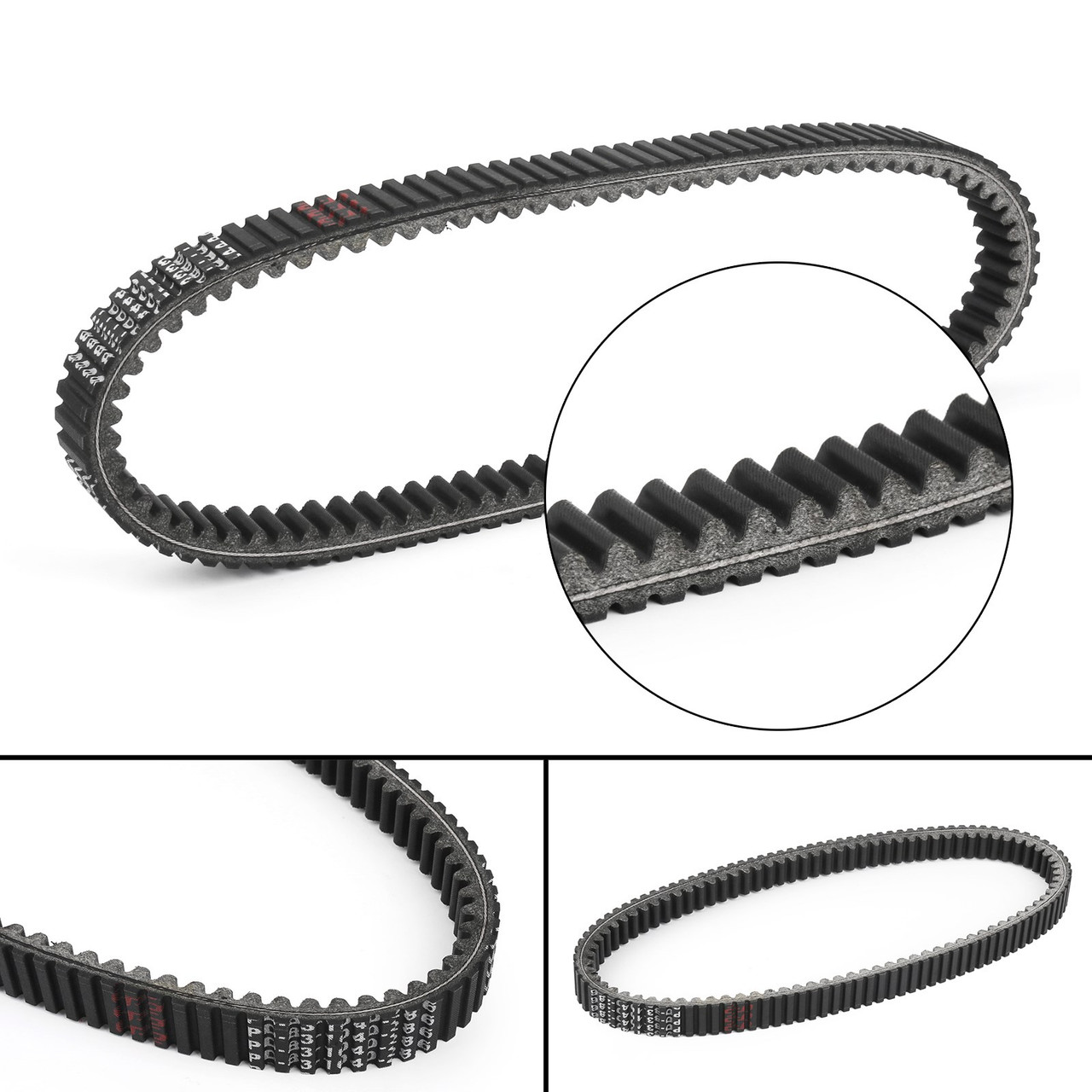 Drive Belt For Peugeot Geopolis 400 ABS Urban 400, Peugeot Satelis 400 500 ABS RS, Geopolis 500 Premium 500, Black