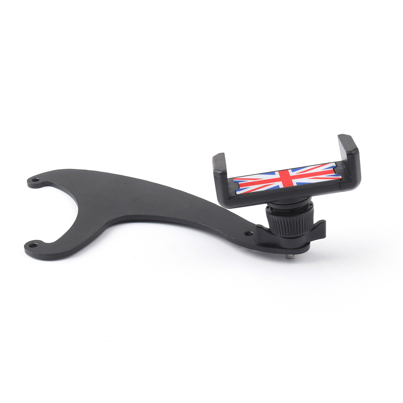 360 Rotation Car Phone Mount Cradle Holder Stand For Mini Cooper F54 F55 F56, Red Union Jack