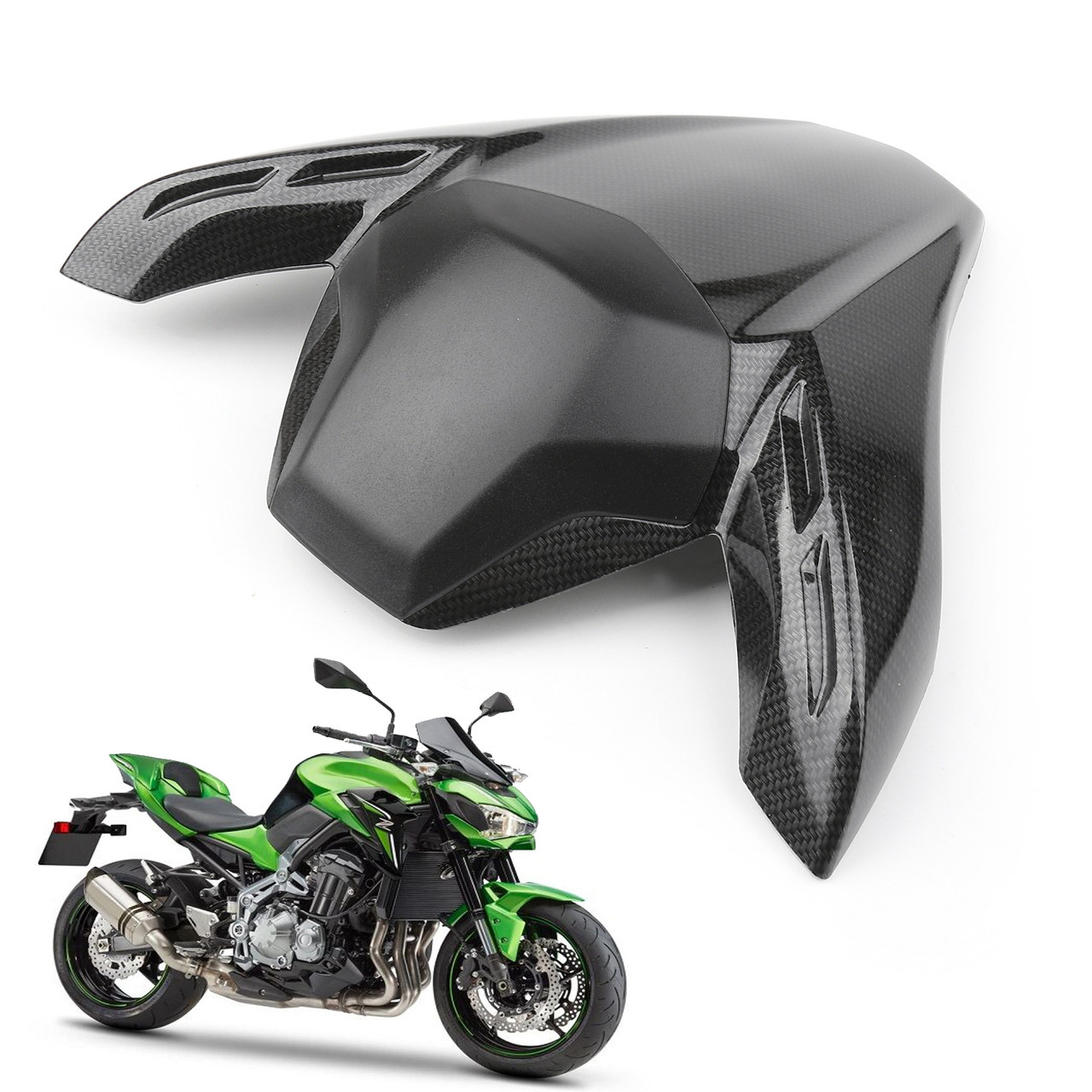 ABS plastic Rear Seat Fairing Cover Cowl For Kawasaki Z900 Z 900 ABS 2017-2023 Carbon