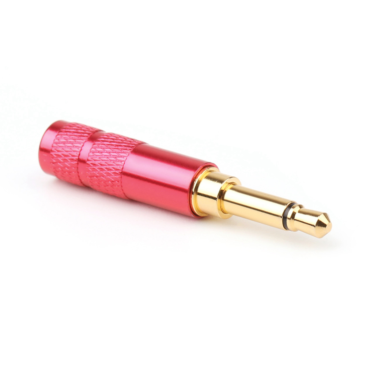 1PC 3.5mm 2 Pole TS Mono Plug Male MINI Connector For Headphone Adapter, Red