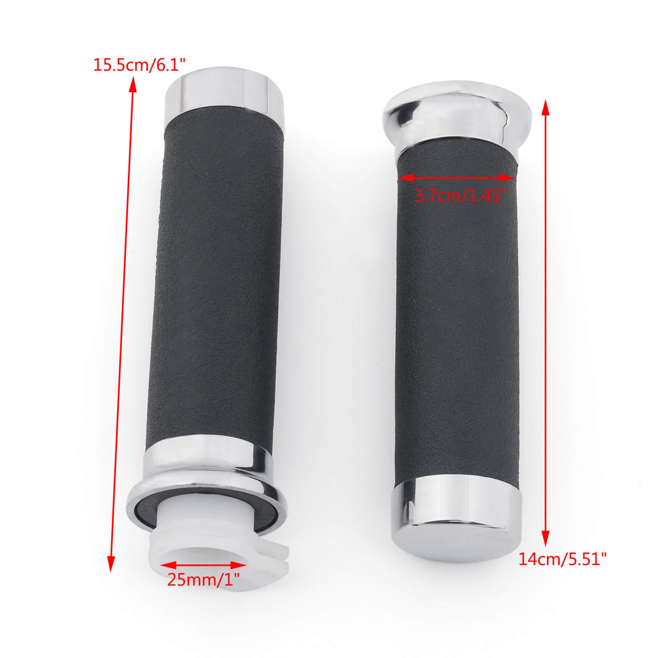 1" Hand Grip 25mm For Honda Shadow VT/XVS 400/600/750/1100/1300 Magna