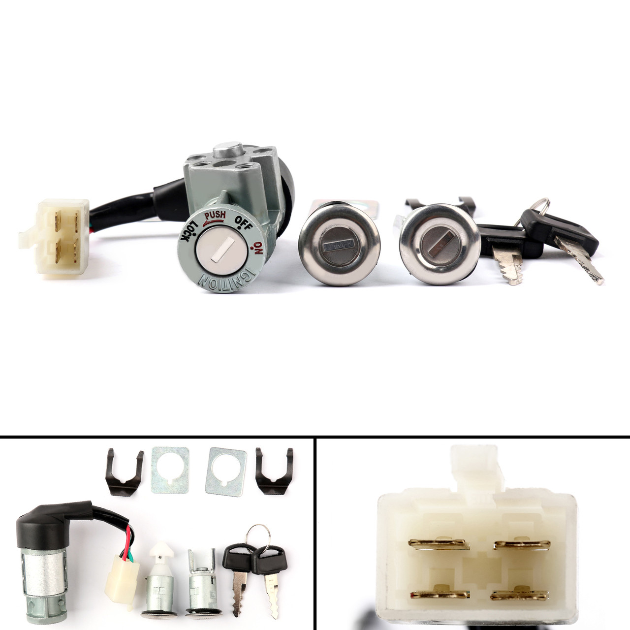 Ignition Switch Lock Set 35010-GV4-901 For Honda CH80 Elite 85-07
