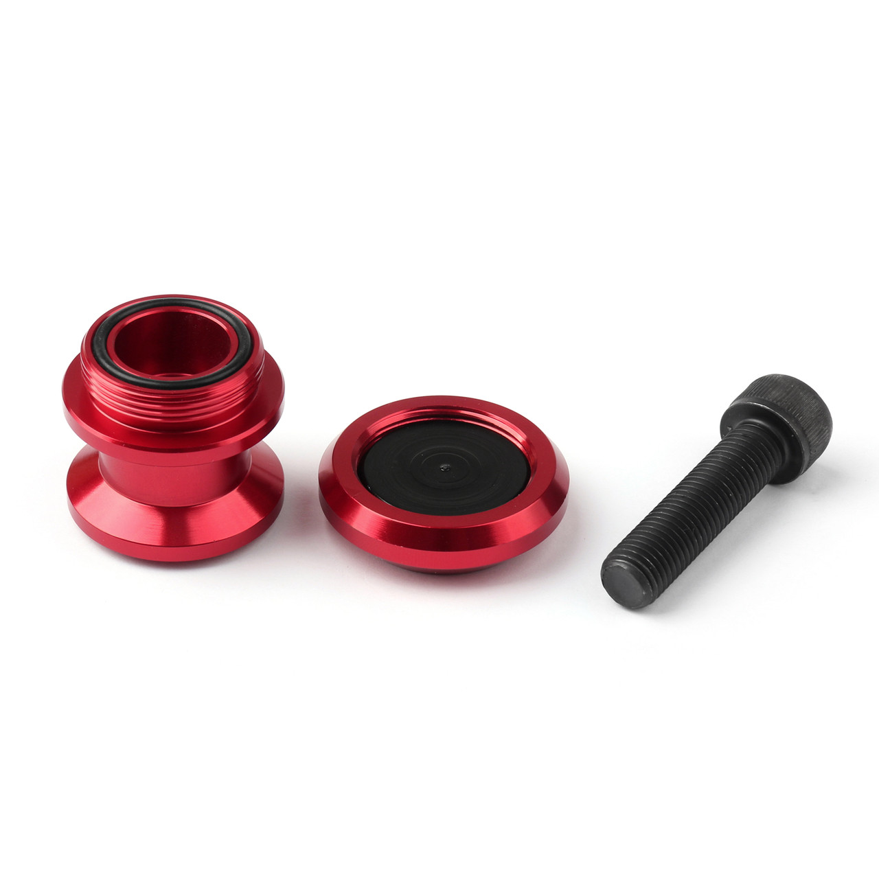 10mm Billet Swingarm Spools Sliders Universal For Kawasaki Ninja 250R 1000 ZX 6R ZX10R Red