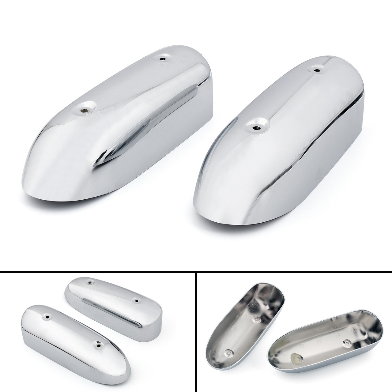 2x Air Cleaner Cap Carburetor Side Cover For Honda Magna 250 VT 250C MC29 95-97 Chrome