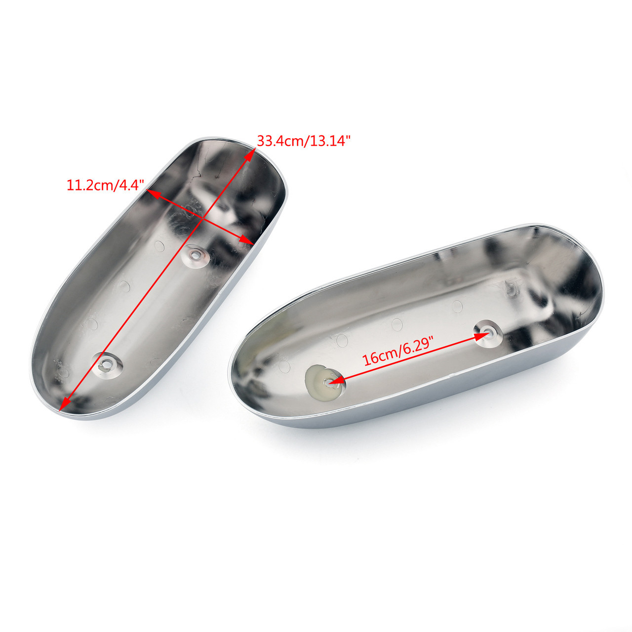 2x Air Cleaner Cap Carburetor Side Cover For Honda Magna 250 VT 250C MC29 95-97 Chrome