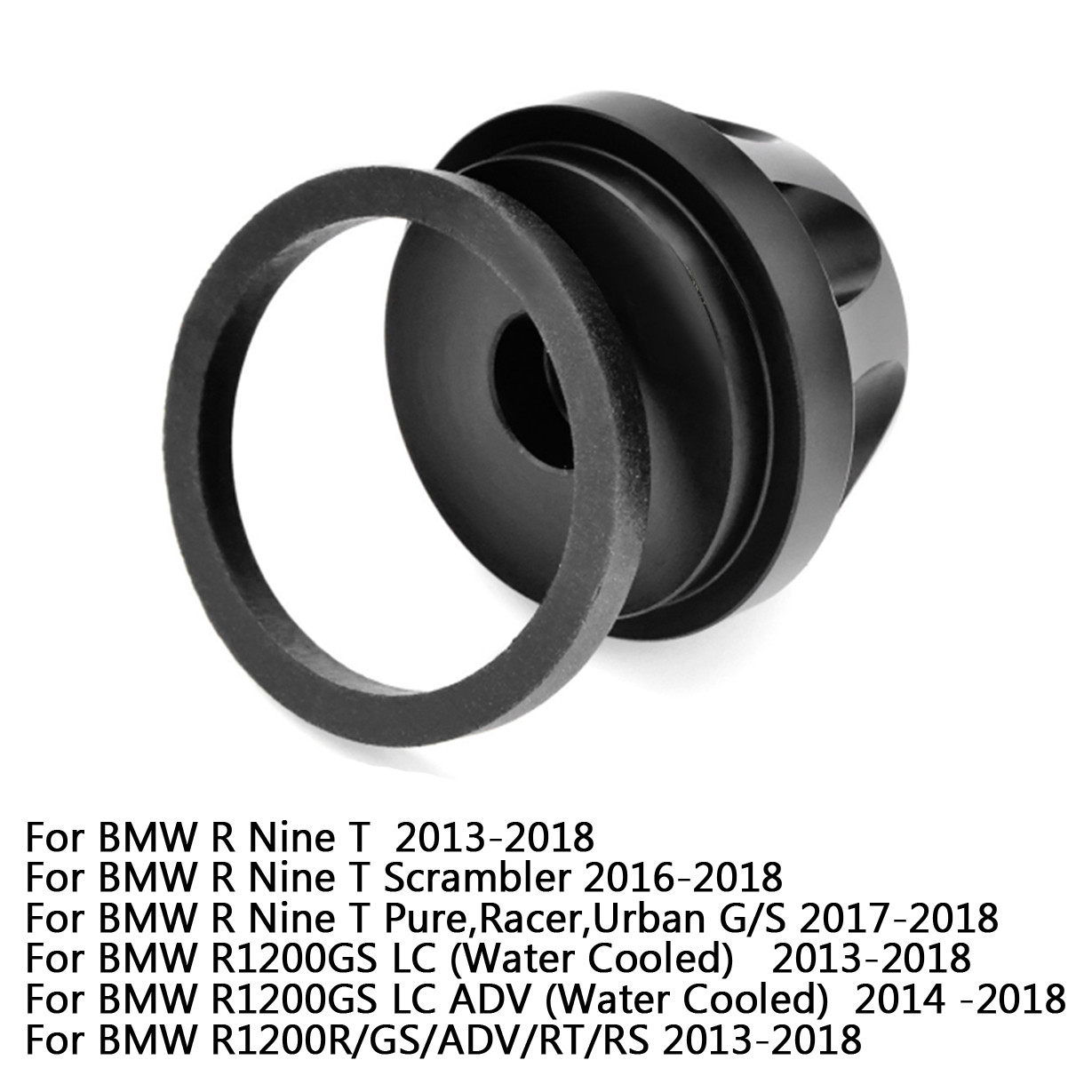 1Final Drive Housing Cardan Crash Slider Protect for BMW R1200GS LC 13-16 ADV Black