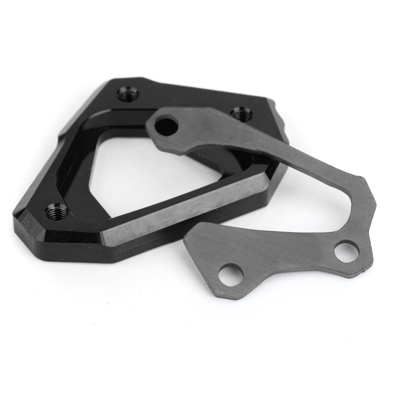 Kickstand Side stand pad plate CNC Aluminum For YAMAHA MT-10/FZ-10 2016-2018 Black