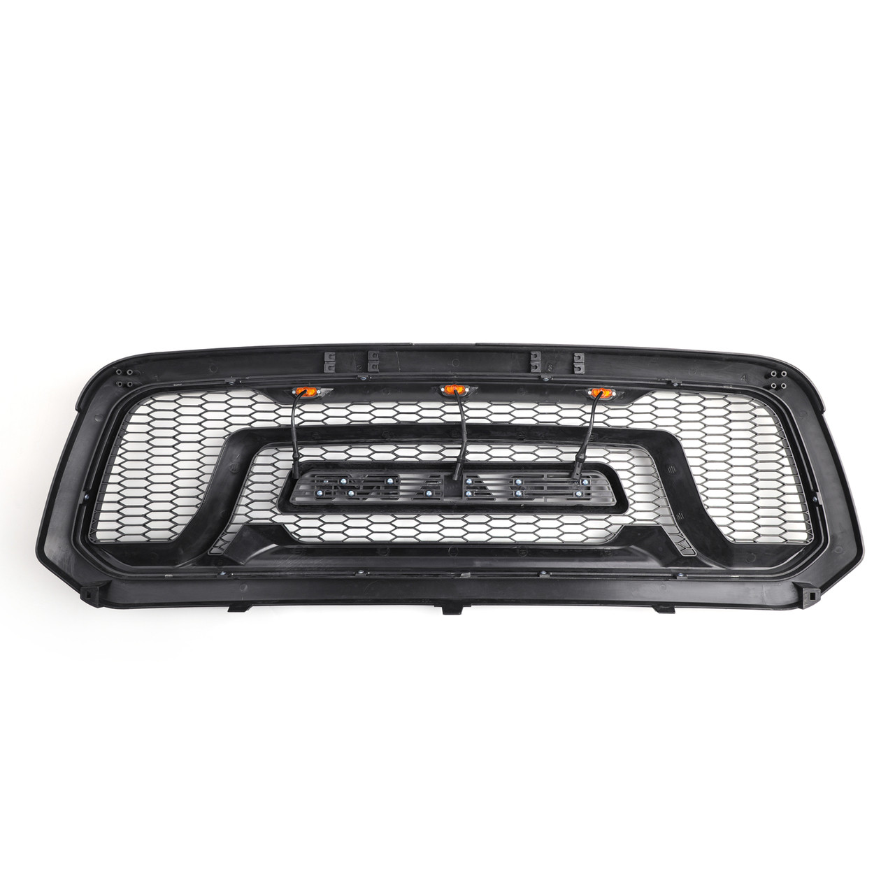 Grille ABS Honeycomb Bumper Grill Mesh Rebel Style For Ram 1500 13-18 Black