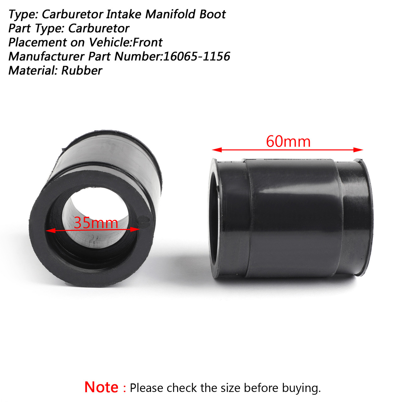 Intake Carburetor Boot For Kawasaki Ninja EX250 ZZR250 GPX250R