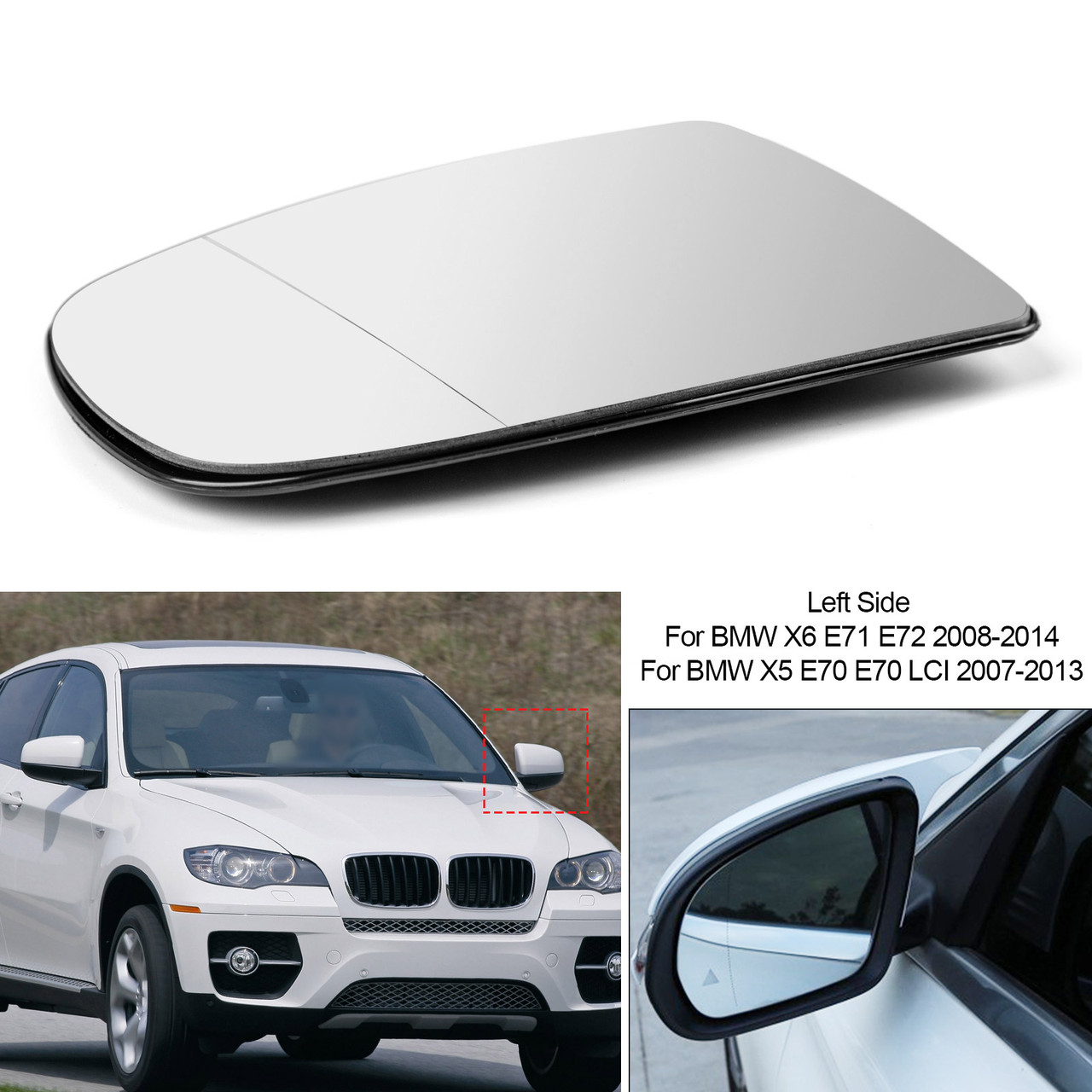 BMW X5 X6 E70 E71 E72 Heated Wing Side Mirror