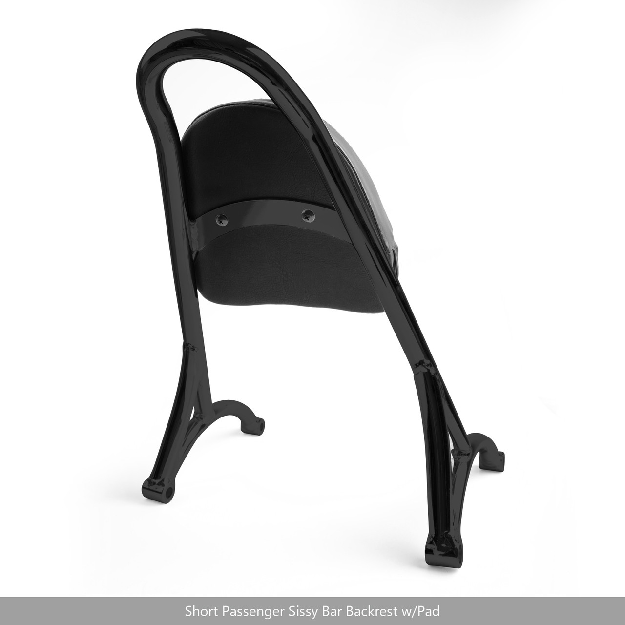Sissy Bar Backrest w/Pad For Harley Sportster Iron Nightster 883 1200 XL Black
