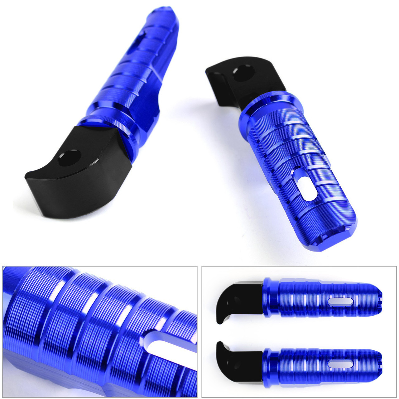 CNC Rear Foot Pegs Fits For YAMAHA MT10 03 FZ-10 16-18 Tracer900 15-18 FZ-6N/S 04-09 YZF-R3 15-18 Blue