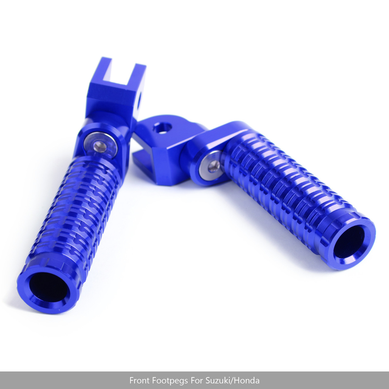 CNC Front Foot Pegs For GSX-S750 GSX-S1000F/Z 15-17 GSX250R V-STROM250 17 GSX-R 1000 09-15 GSX-R 600 750 08-15 Blue