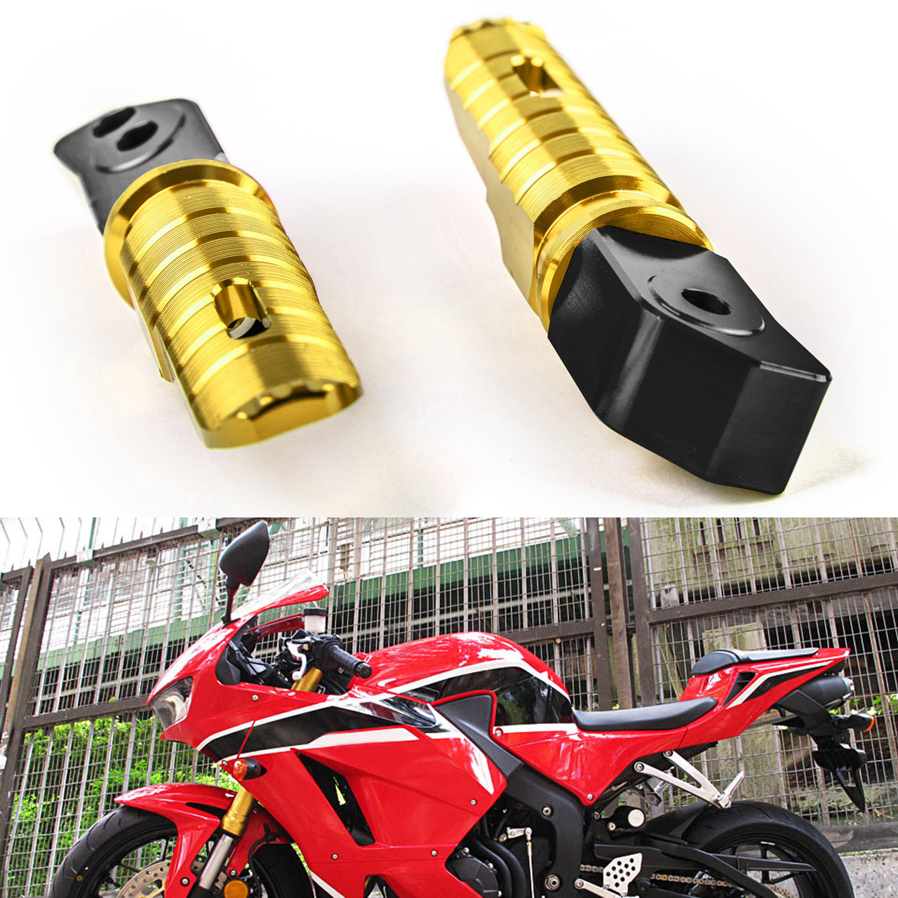 Rear Footrests Foot Peg for HONDA CBR250RR CBR600RR CBR1000RR CB1100 CBR900 Gold