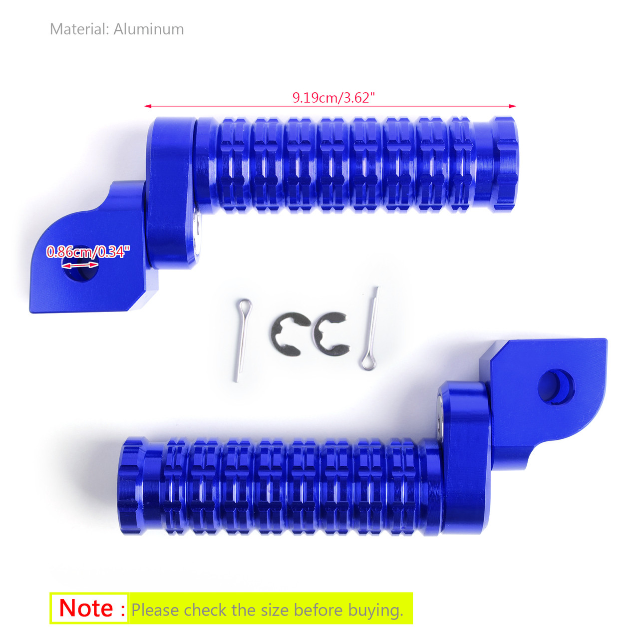 CNC Front Foot Pegs For CB125R CB250R CB300R 2018 CBR250RR 17-18 CB1100 13-14 CB1300 03-10 VFR1200X 12-13 Blue