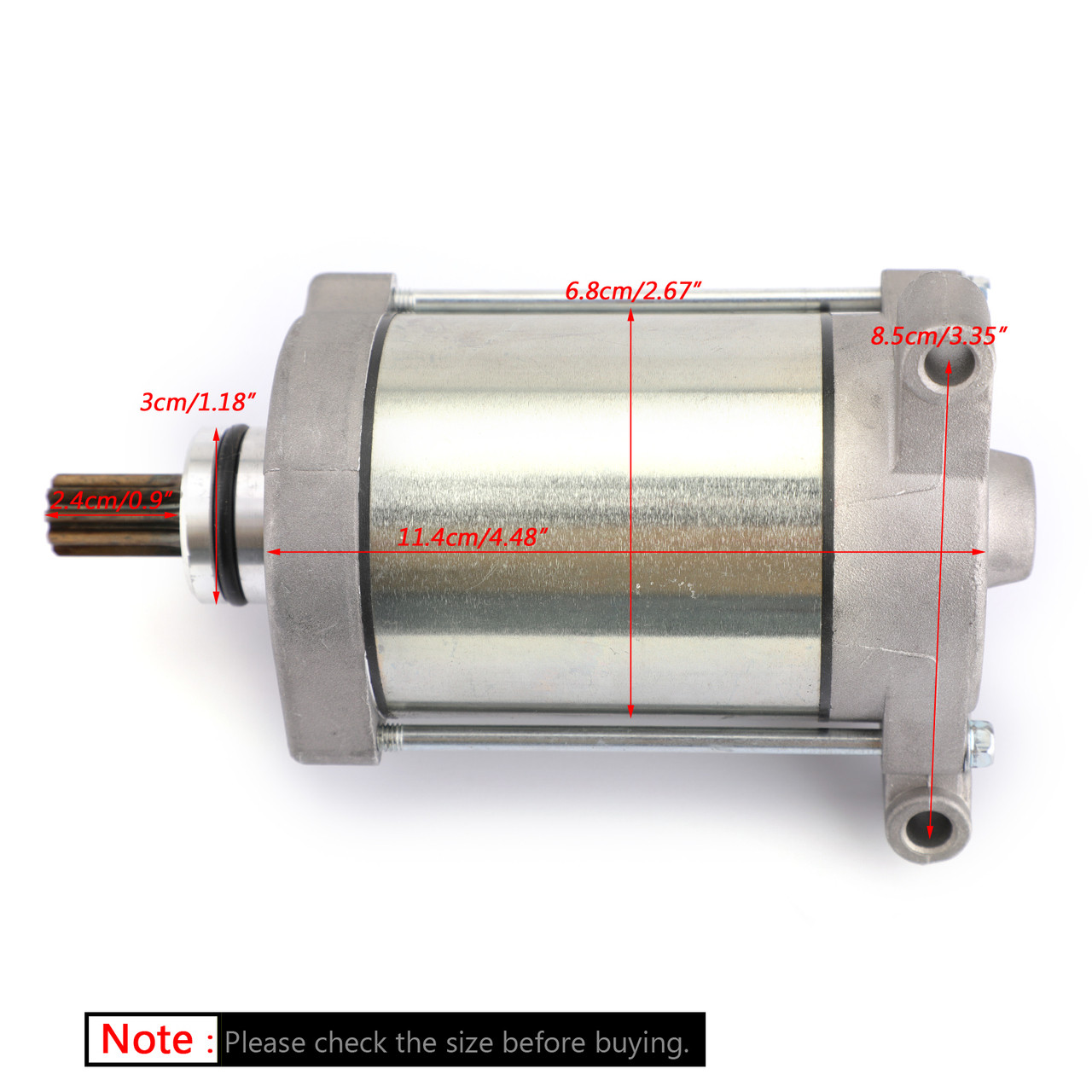 Starter Motor For Yamaha YFM 450 Grizzly Kodiak Wolverine Rhino YXR450 2003-2024