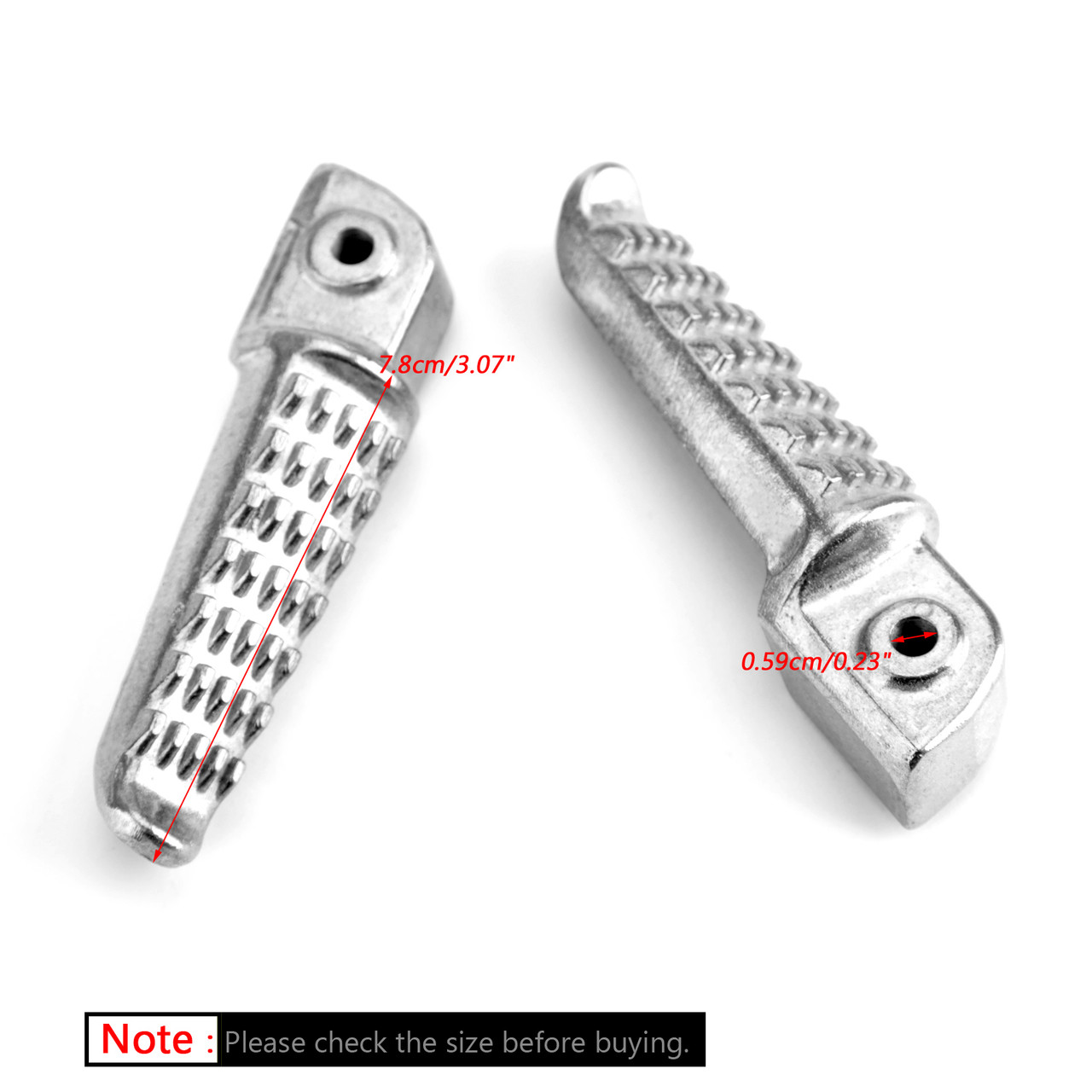 Rear Foot Peg Footrest For Kawasaki ZX6R 03-11 Z750 Z1000 07-12 GTR1400 08-13 Silver