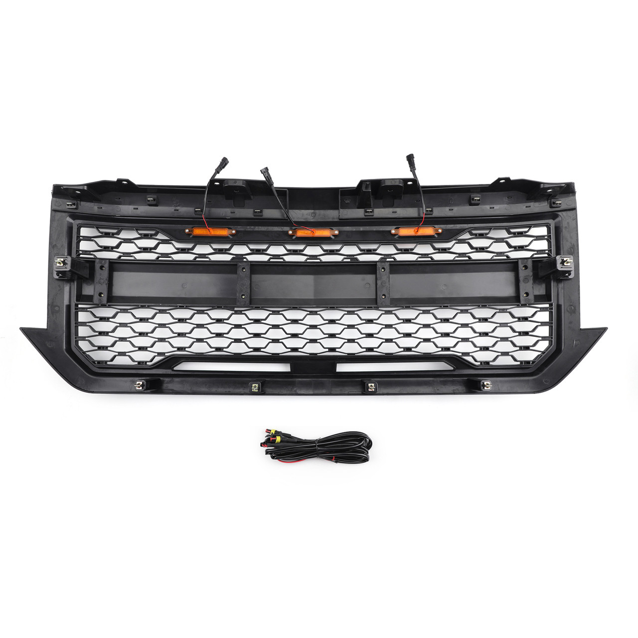 Led Front Grille For Chevrolet Silverado 1500 2016 2017 2018 Black Mad Hornets