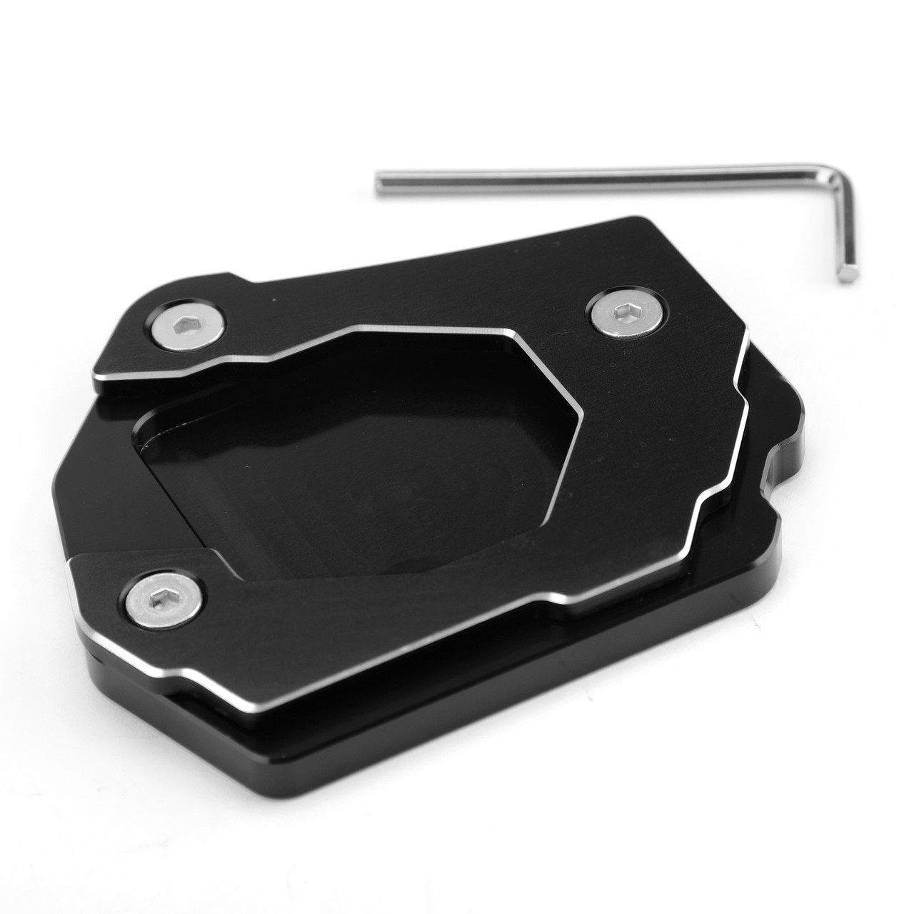 Sidestand Plate Kickstand Extension Pad CNC Aluminium For BMW F800GS 08-16 Black