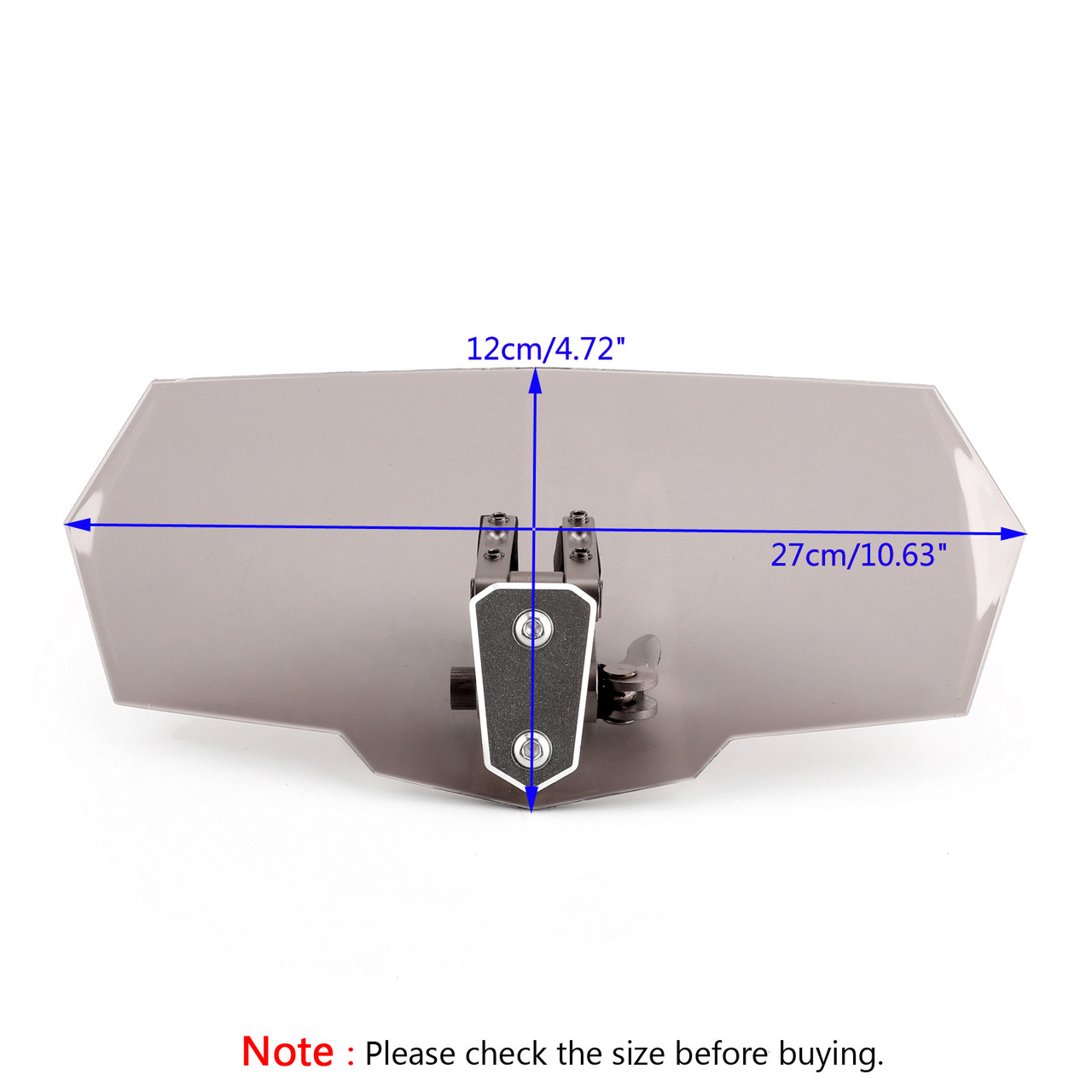 Universal Adjustable Windshield Extension Deflector For Honda Yamaha Smoke