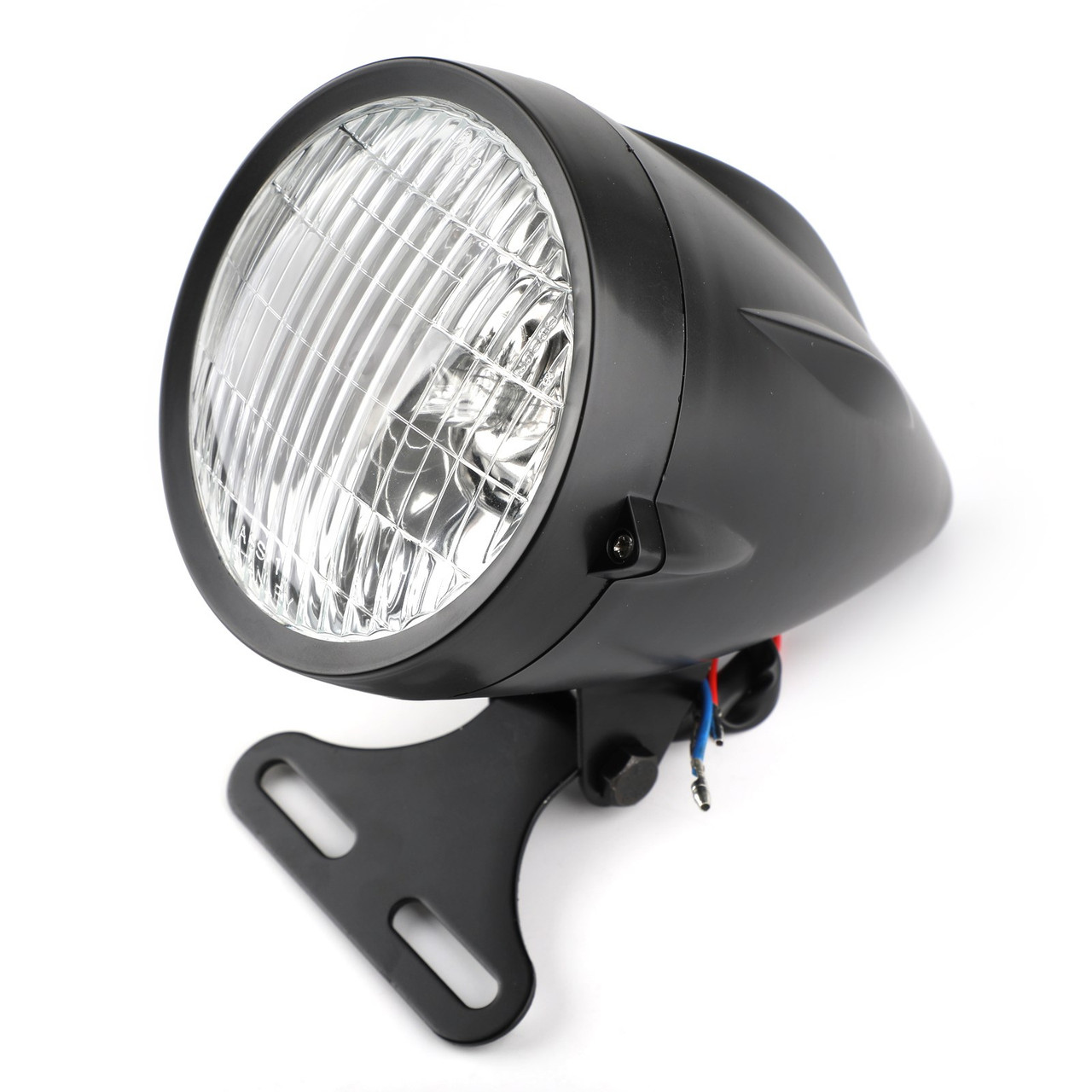 Bullet Headlight Lamp 4 3/4" For Most Motorcycle/Cruisers/Bikes Black