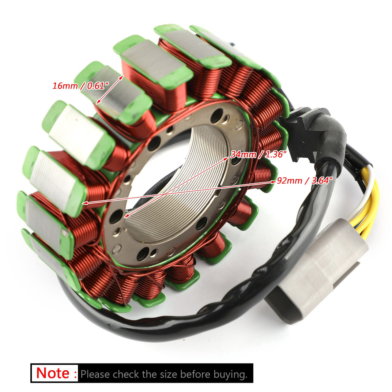 Alternator Stator Coil For Can-Am Quest 500 2x4 2003 Quest 500 4x4 XT Quest 650 4x4 XT 02-03 Quest 500 4X4 Quest 650 4X4 02-04