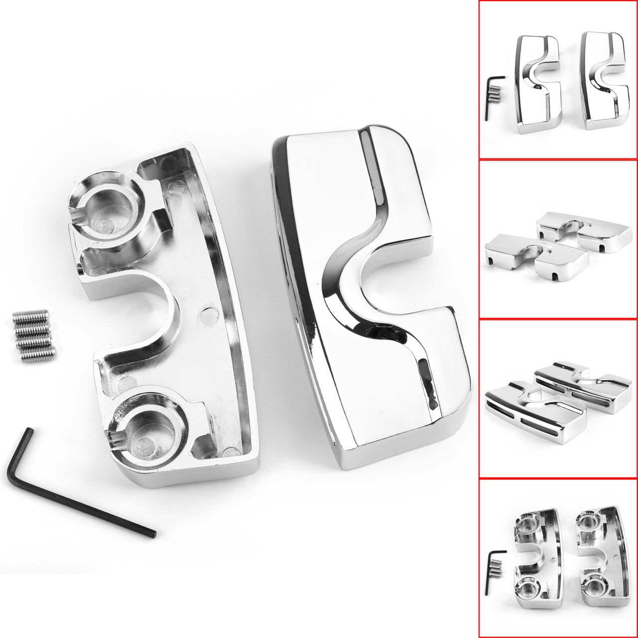 Scorpion Spark Plug Head Bolt Covers For Harley Twin Cam Engines 99-17 Chrome