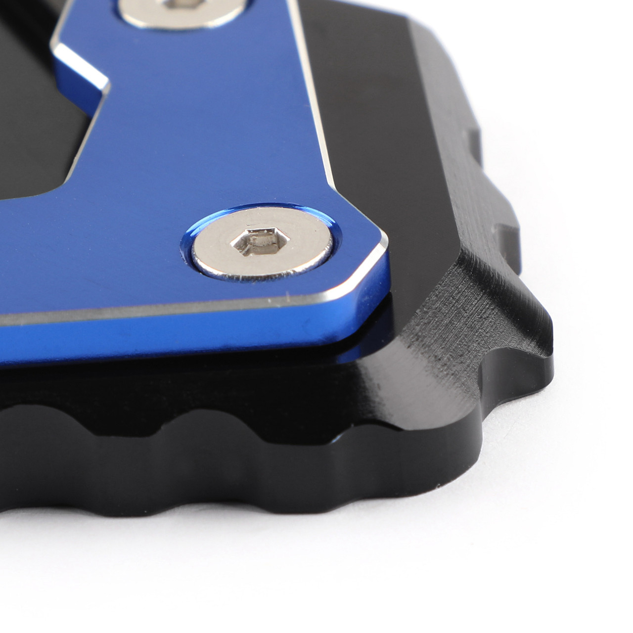 CNC Kickstand Side Stand Plate Extension Pad For BMW R1200GS LC 2017-2018 Blue