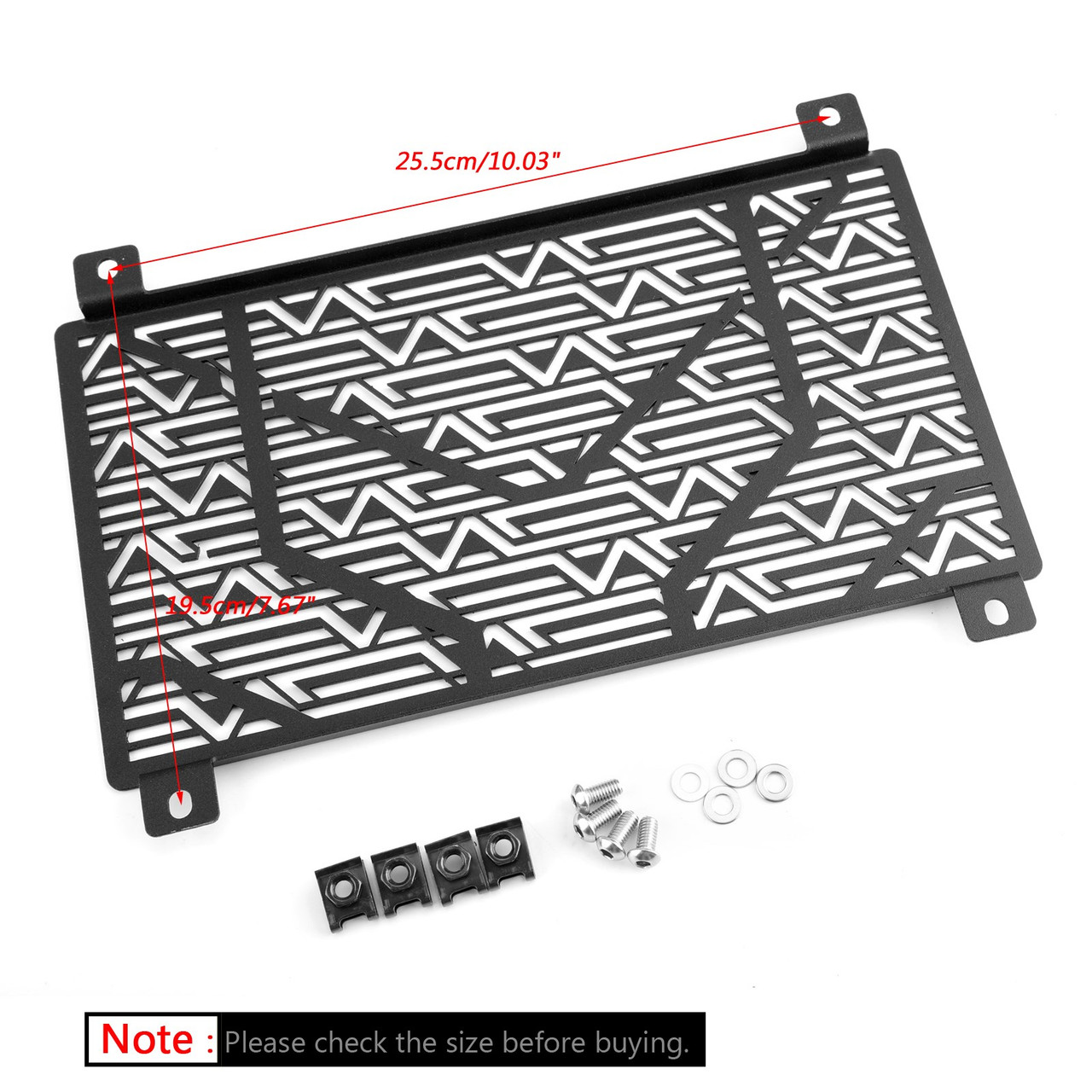 Radiator Cooler Grille Guard Cover Protector Fit For Kawasaki EX400 Ninja 400 EX250 Ninja 250 18-20 Black