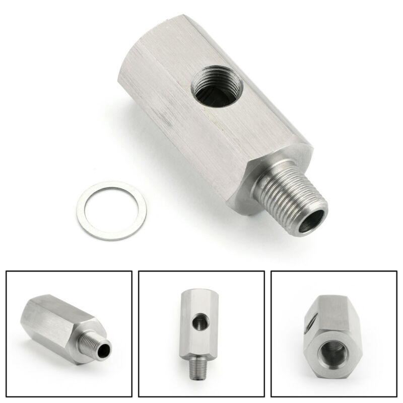 1/8" BSPT Oil Pressure Sensor Tee to NPT Adapter Turbo For Lexus Subaru Mazda