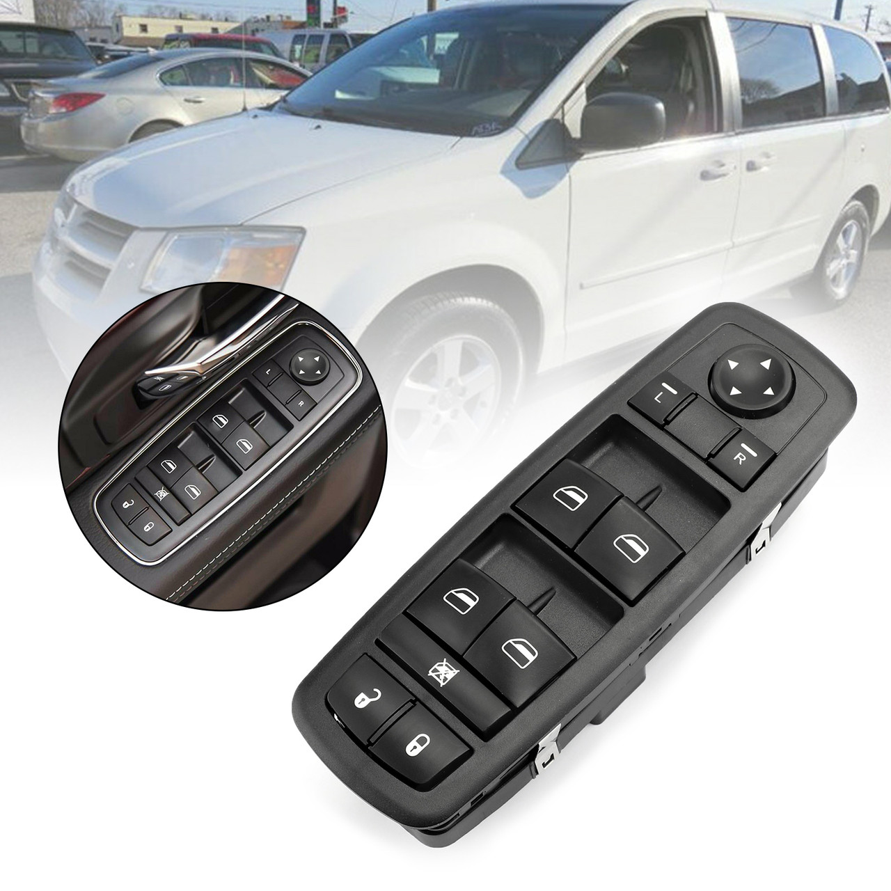 Master Power Window Switch For Grand Caravan 2008-09-2010 Journey 2009-10-11-12-13-2014 68039999AC