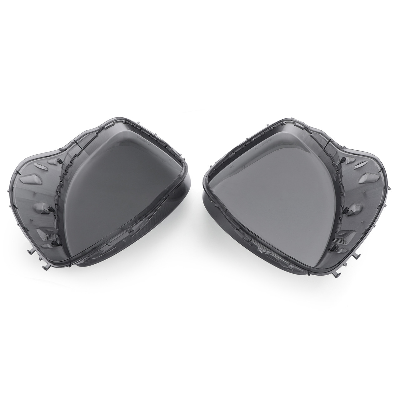 Pair Left Right Head Light Lenses Replacement Covers Smoke For C6 Corvette 05-13 Gray
