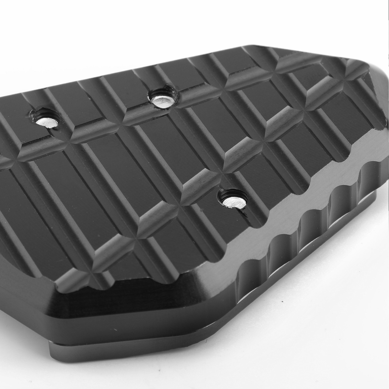 Kickstand Side Stand Plate Extension Enlarger Pad For YAMAHA YZF R6 17-19 Black
