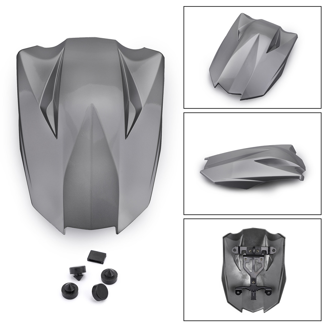 ABS plastic Rear Tail Solo Seat Cover Cowl Fairing For Kawasaki Z1000SX 10-23 Gray