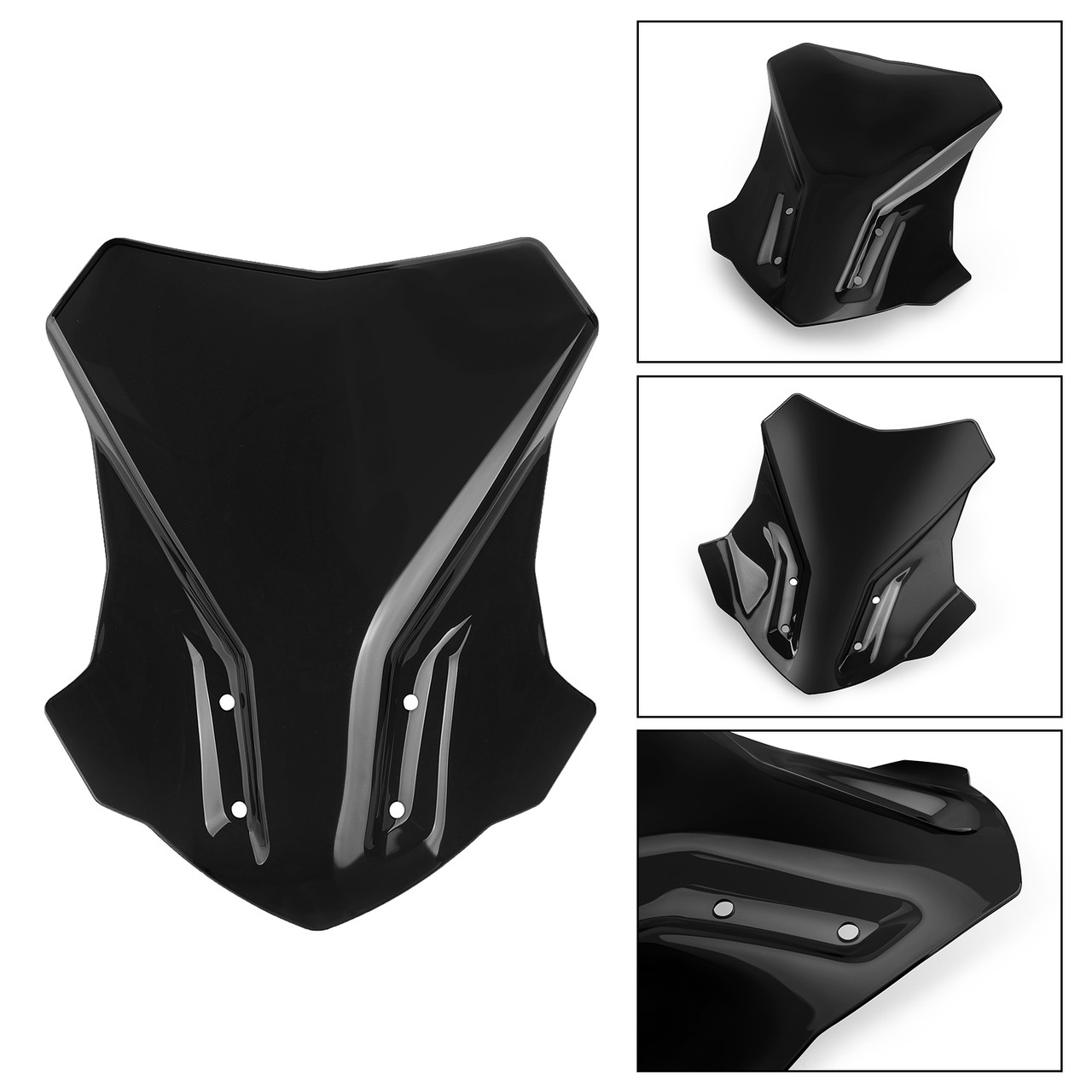 17-22 BMW G310GS Motorcycle ABS Windscreen Windshield Black