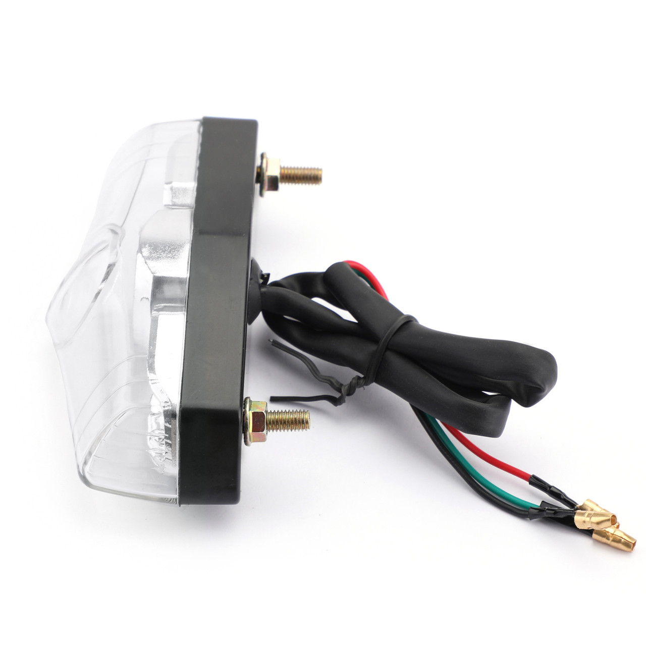 LED Brake Stop Running Rear Tail Light Lamp For Universal Motorcycle Clear