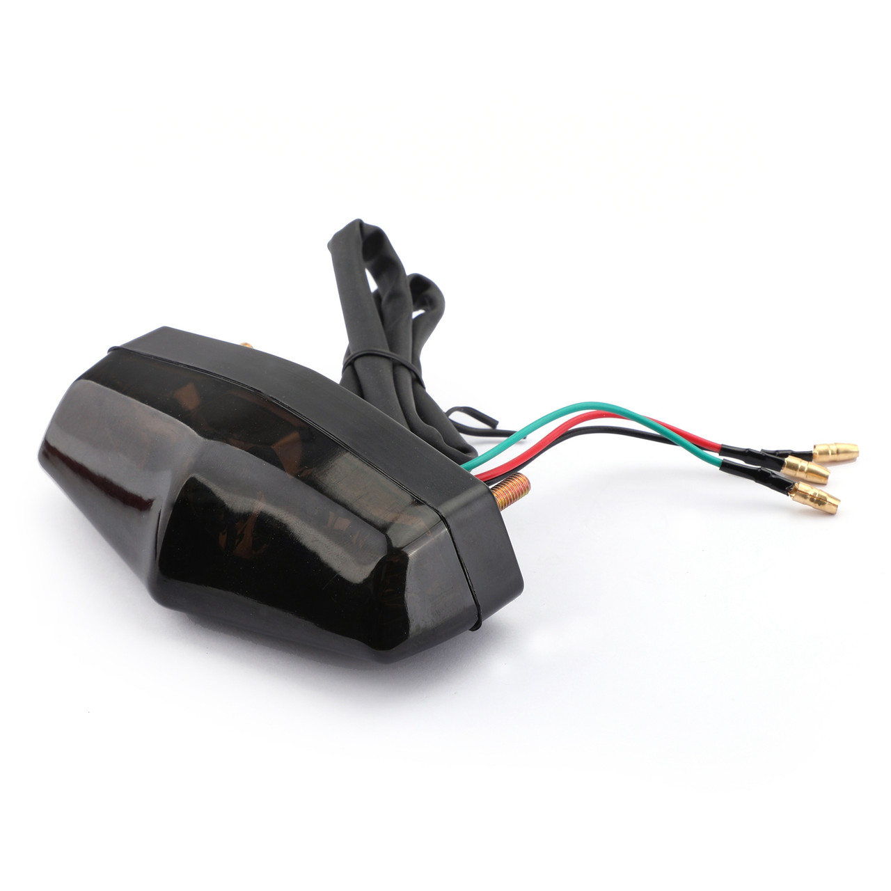 LED Red Brake Stop Running Rear Tail Light Lamp For Universal Motorcycle Smoke