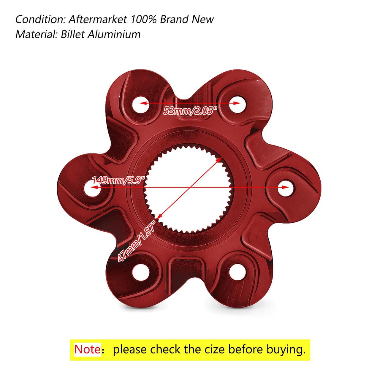 Rear Sprocket Flange Cover For Ducati DIAVEL MONSTER MULTISTRADA STREETFIGHTER SUPERBIKE Red