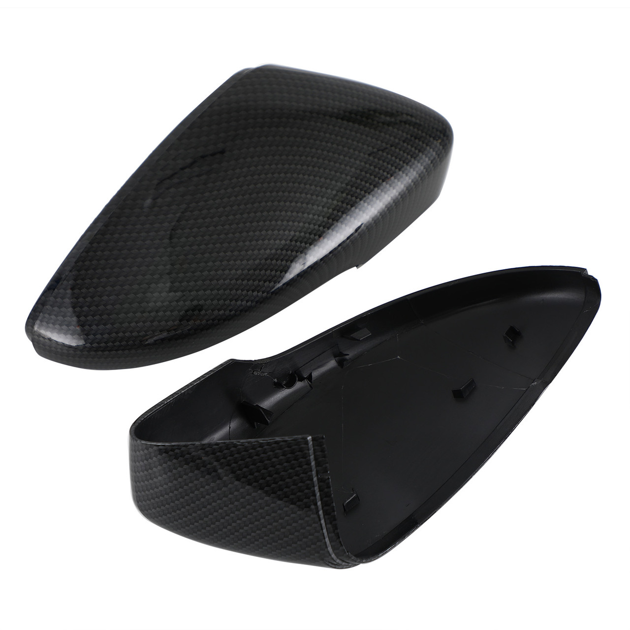 Door Wing Mirror Cover For Beetle 12-18 CC Scirocco 09-17 Eos 09-16 Passat 11-15 Carbon