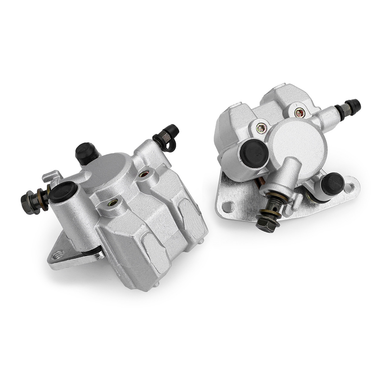 Front Brake Caliper Set For Suzuki 59100-38F00 59300 LTF250 02-14 LTF400 LTF400F 02-07 LTZ250 04-10 LTZ400 03-13 LTA400F LTA500 02-17 Silver