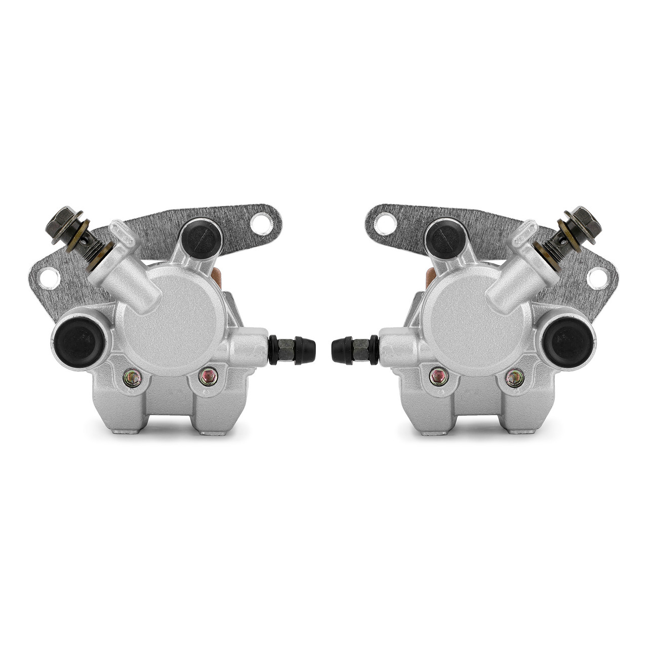 Front Brake Caliper Set For Arctic Cat D3406-023 D3406-030 DVX 400 DVX 04-08 Silver