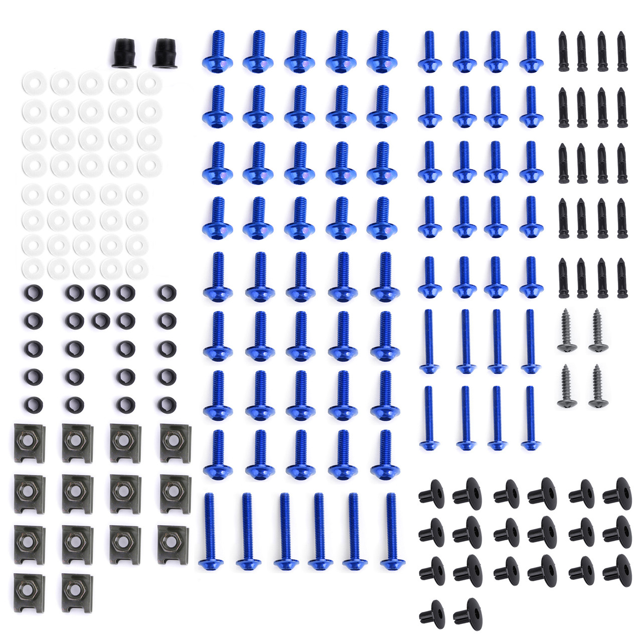 Fairing Bolt Kit Bodywork Screws for Ducati 1098 1198 S 1199 748 749 750 848 900 916 996 998 999 Monster 1100 400 600 695 Multistrada 1000 Streetfighter 848 BlUE
