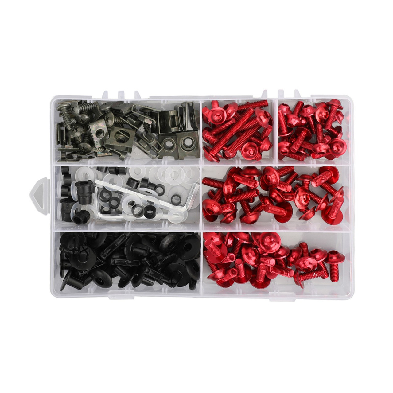 Fairing Bolt Kit Bodywork Screws for Hodnda CBR1000RR CBR1100XX CBR125R CBR250R CBR600F CBR600F2 F3 F4 F4i CBR600RR Interceptor 750 NC700X Shadow ST1300 V45 Sabre RED