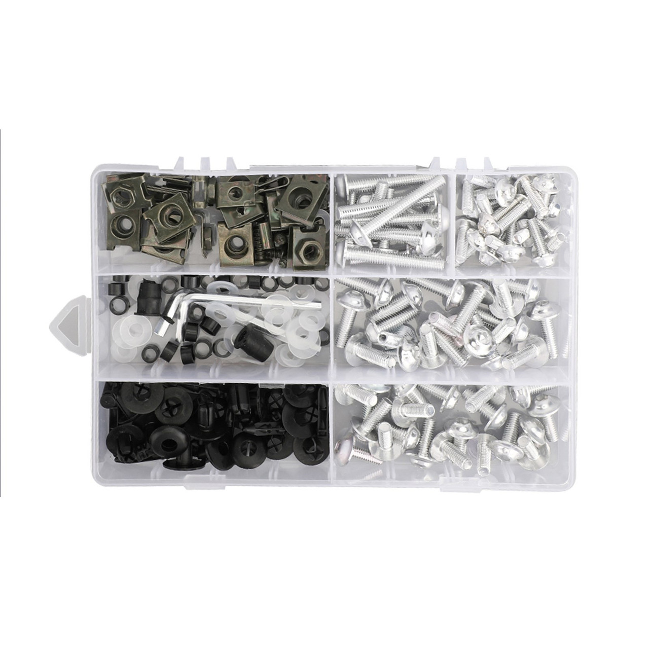 Fairing Bolt Kit Bodywork Screws for Kawasaki Concours 14 ER-6N GPz1100 Ninja 1000 300 500R 650R H2 ZX10R ZX11 ZX12R ZX14R ZX6R ZX7R ZX9R Versys 650 Zephyr 550 750 Silver