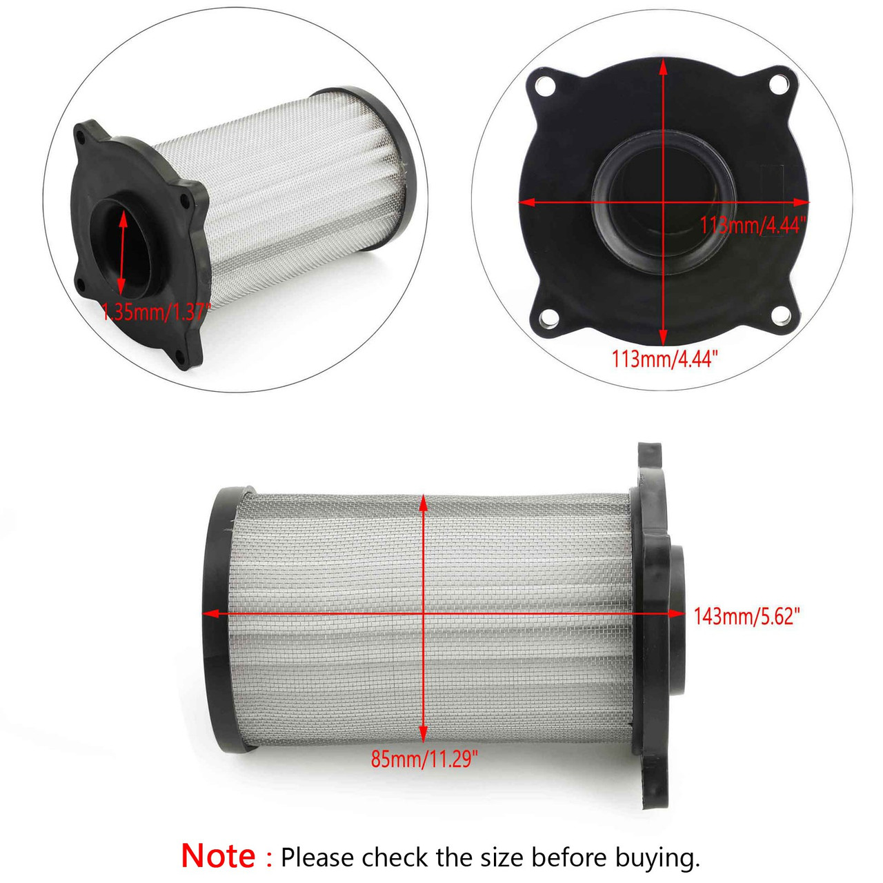 NEW Air Filter For SUZUKI 1999 - 2015 Marauder GZ250 GZ 250