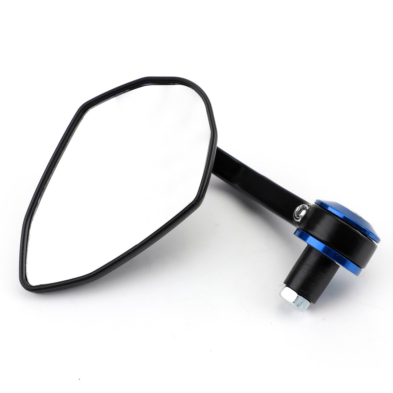 Sportbike 7/8" Handle Bar End Mirrors Universall Blue