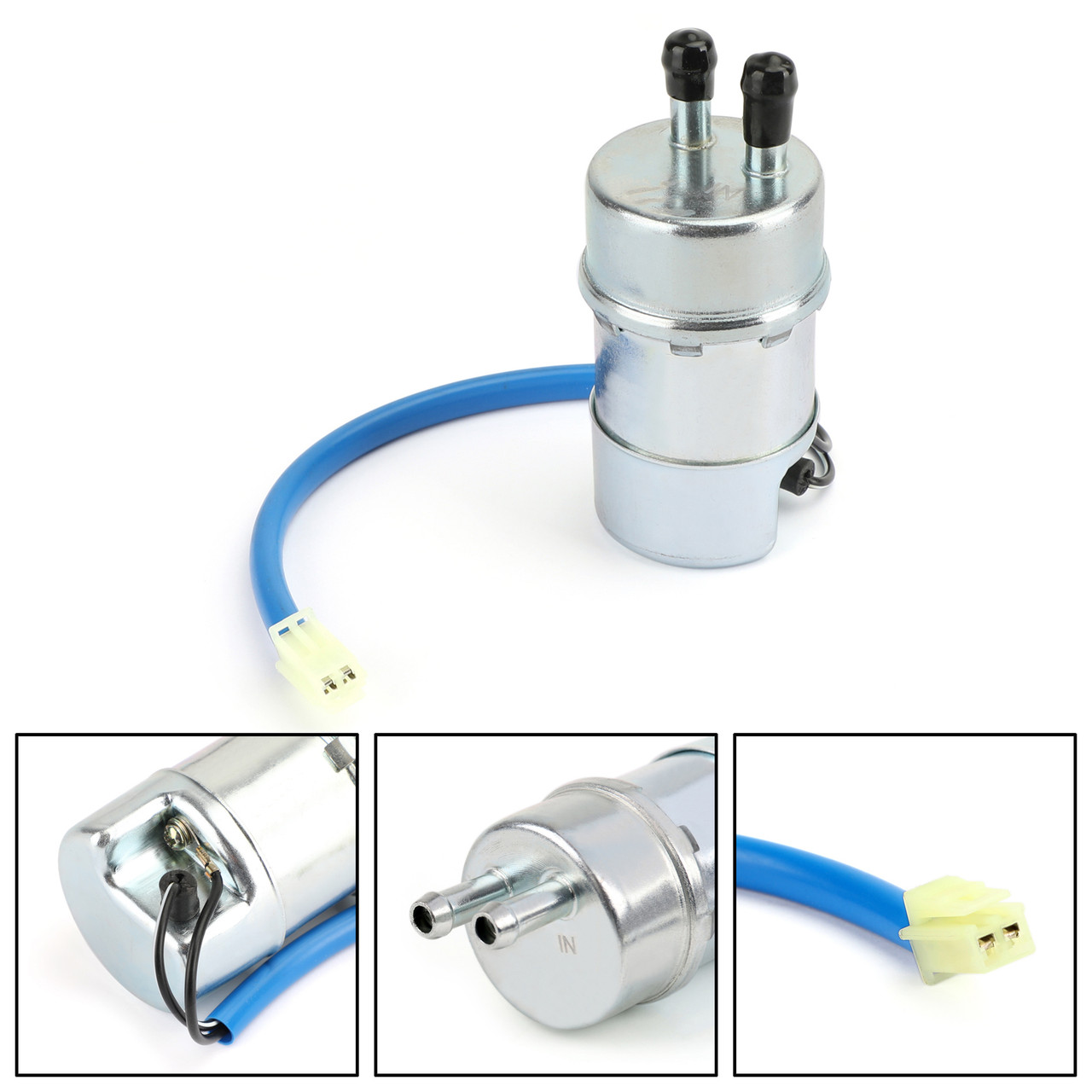 Fuel Pump For Yamaha XVS400 Classic 04-08 XVS1100 03-11 XVS650 04-15 BT1100 01-06 Silver 