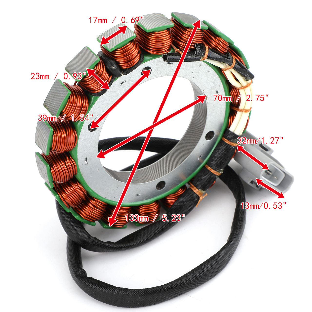 Magneto Generator Engine Stator Coil For Kawasaki KAF620 Mule 3000 Mule 3010 4X4 01-08 KAF620 Hardwoods Green HD 03-08 KAF620 Mule 3010 Trans 4X4 05-08 3020 Turf 01-03