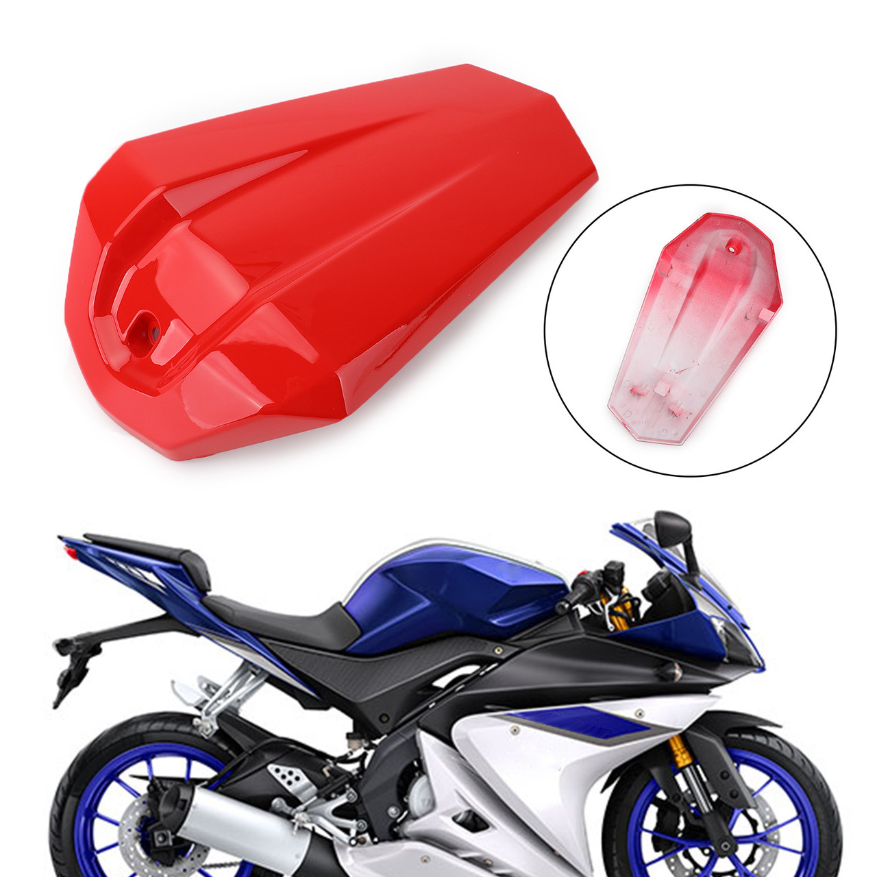 ABS Rear Seat Fairing Cover Cowl For Yamaha 2015-2016 YZF R125 Red