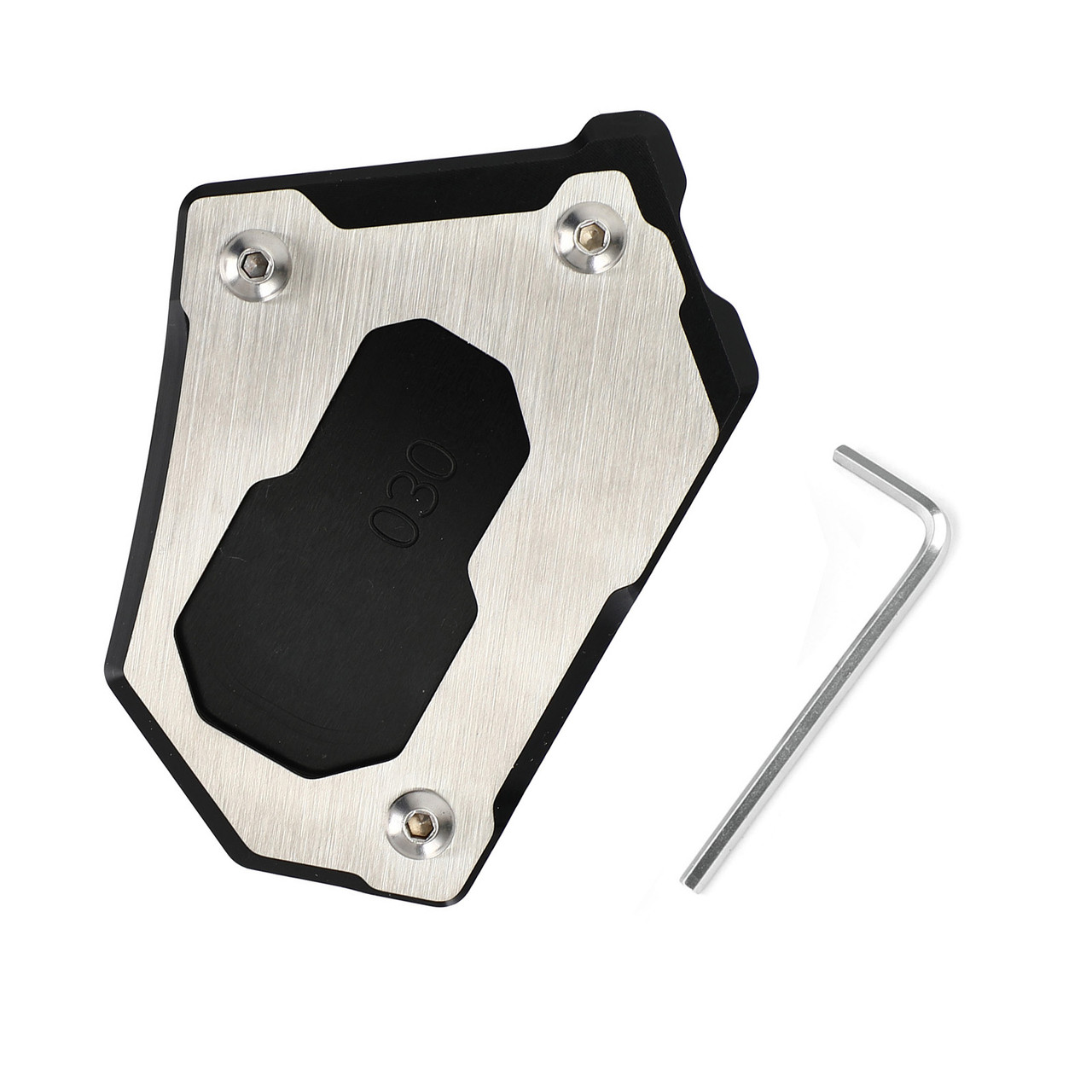 Kickstand Side Stand Extension Pad Plate For BMW R 1200GS LC R 1200GS LC Adventure 14-16 Black